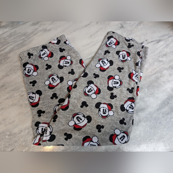 Men's Fleece Christmas Mickey Mouse Pajama Pants - Picture 1 of 2